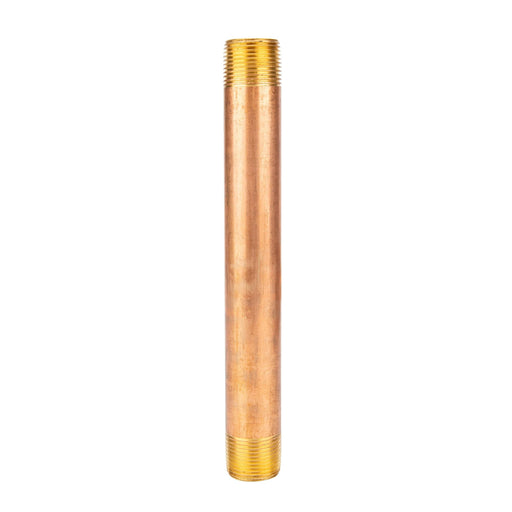 3/4 in. x 8 in. Red Brass Pipe - Sweatfully
