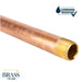 3/4 in. x 8 in. Red Brass Pipe - Sweatfully