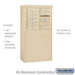Salsbury 6 Door High Free-Standing 4C Horizontal Mailbox with 9 Doors in Sandstone with USPS Access - Sweatfully