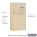 Salsbury 6 Door High Free-Standing 4C Horizontal Mailbox with 10 Doors in Sandstone with USPS Access - Sweatfully
