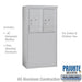 Salsbury 6 Door High Free-Standing 4C Horizontal Parcel Locker with 2 Parcel Lockers in Aluminum with Private Access - Sweatfully