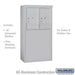 Salsbury 6 Door High Free-Standing 4C Horizontal Parcel Locker with 2 Parcel Lockers in Aluminum with USPS Access - Sweatfully