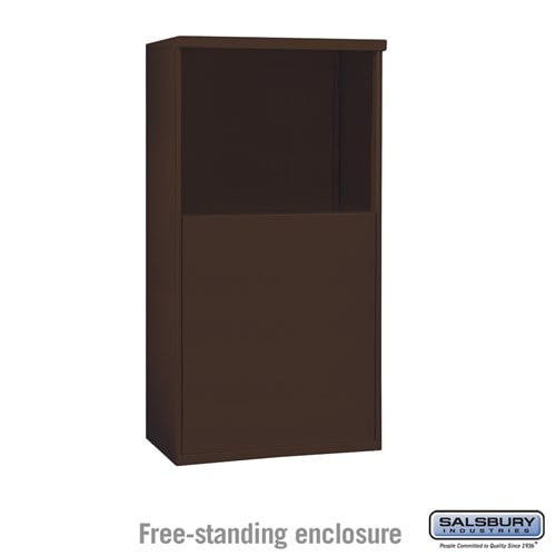 Salsbury Free-Standing Enclosure - for 3706 Double Column Unit - Bronze - Sweatfully