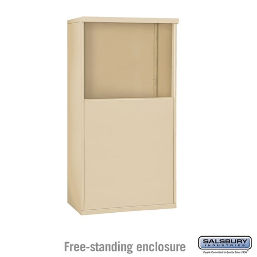 Salsbury Free-Standing Enclosure - for 3706 Double Column Unit - Sandstone - Sweatfully