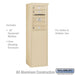 Salsbury 6 Door High Free-Standing 4C Horizontal Mailbox with 3 Doors in Sandstone with USPS Access - Sweatfully