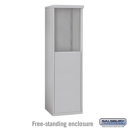 Salsbury Free-Standing Enclosure - for 3706 Single Column Unit - Aluminum - Sweatfully