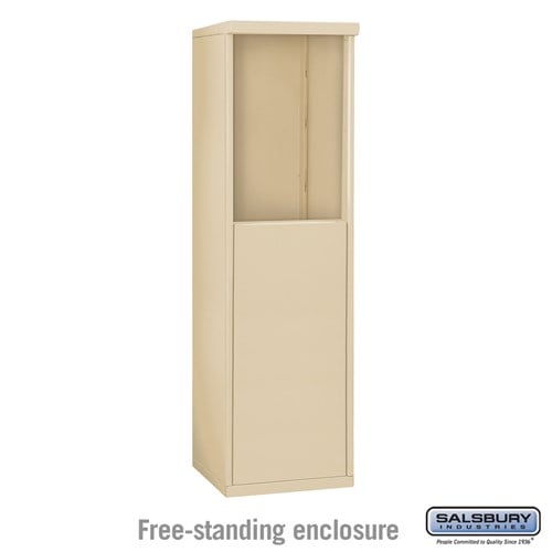 Salsbury Free-Standing Enclosure - for 3706 Single Column Unit - Sandstone - Sweatfully