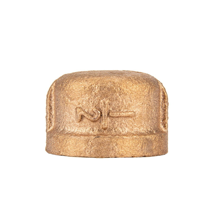 1/2 in. Red Brass Cap - Sweatfully