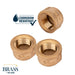 1/2 in. Red Brass Cap - Sweatfully