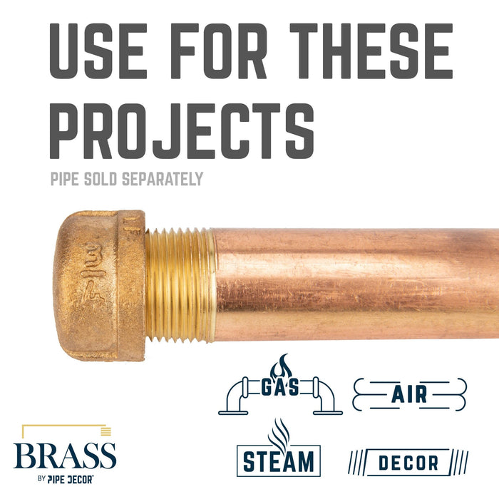 3/4 in. Red Brass Cap - Sweatfully