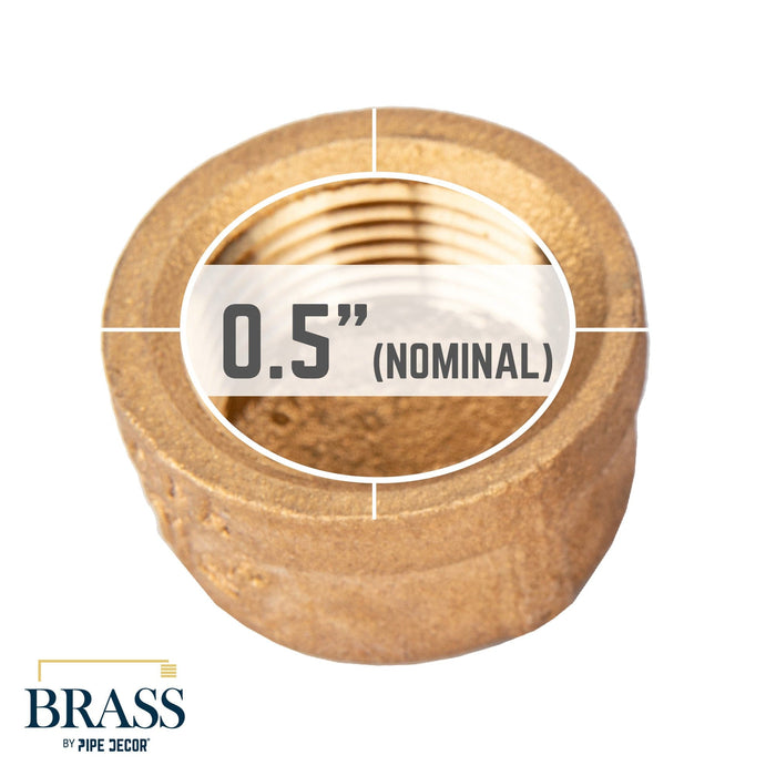 3/4 in. Red Brass Cap - Sweatfully