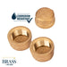 3/4 in. Red Brass Cap - Sweatfully