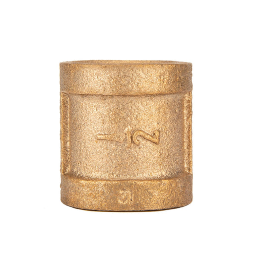 1/2 in. Red Brass Coupling - Sweatfully