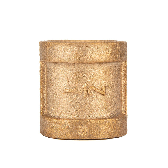 1/2 in. Red Brass Coupling - Sweatfully