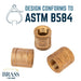 1/2 in. Red Brass Coupling - Sweatfully