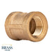 1/2 in. Red Brass Coupling - Sweatfully
