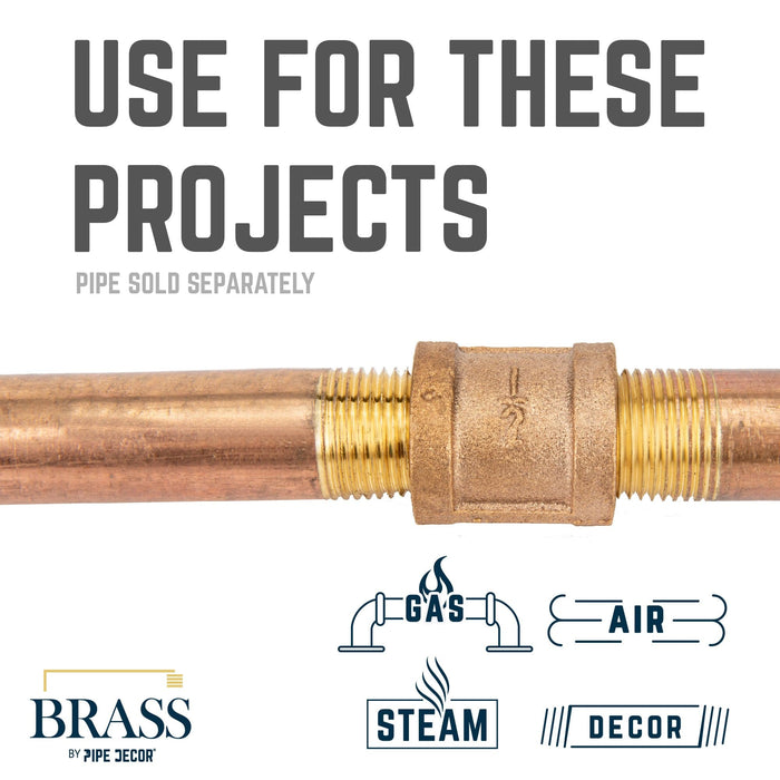 1/2 in. Red Brass Coupling - Sweatfully