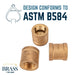 3/4 in. Red Brass Coupling - Sweatfully