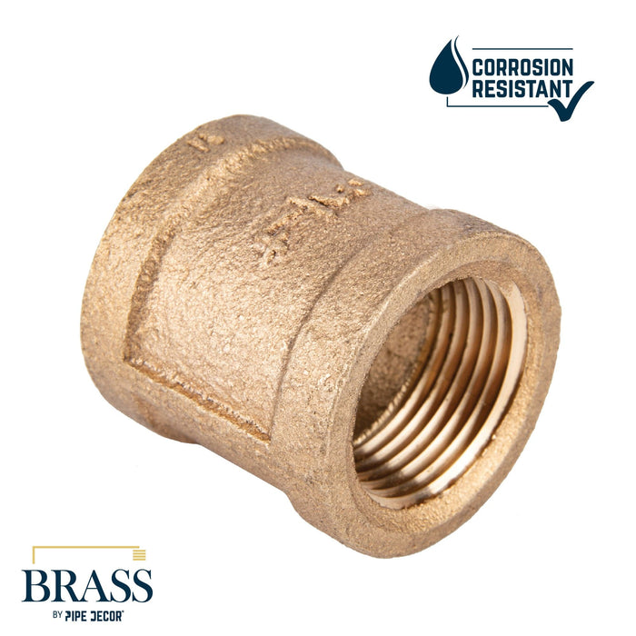 3/4 in. Red Brass Coupling - Sweatfully