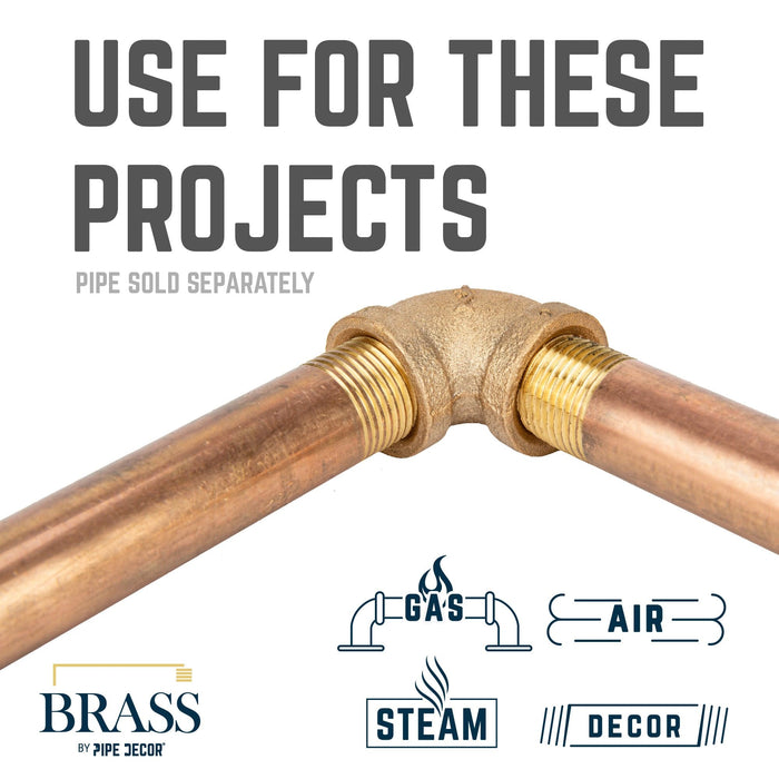 1/2 in. Red Brass 90 Degree Elbow - Sweatfully