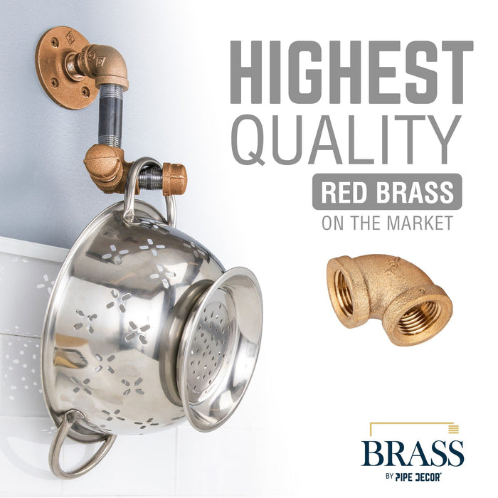 1/2 in. Red Brass 90 Degree Elbow - Sweatfully
