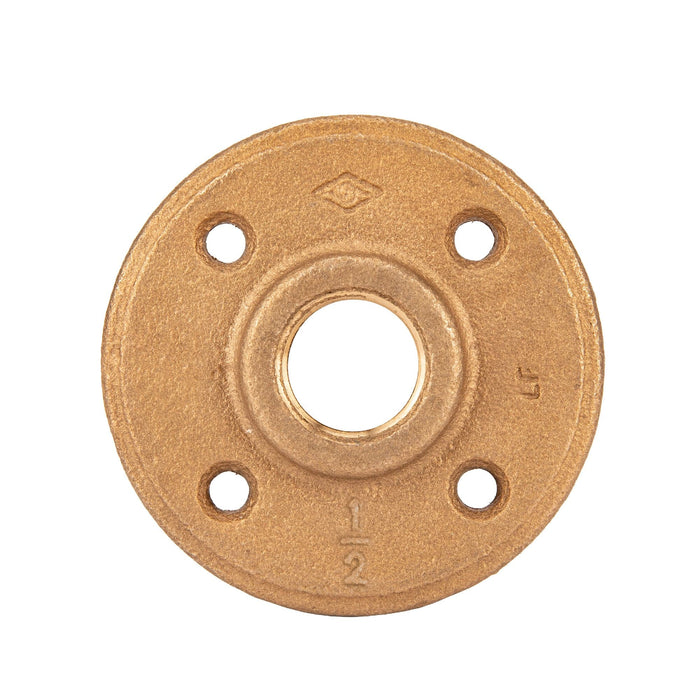 1/2 in. Red Brass Flange - Sweatfully