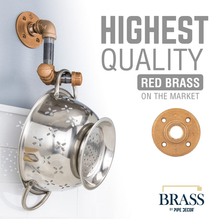 1/2 in. Red Brass Flange - Sweatfully