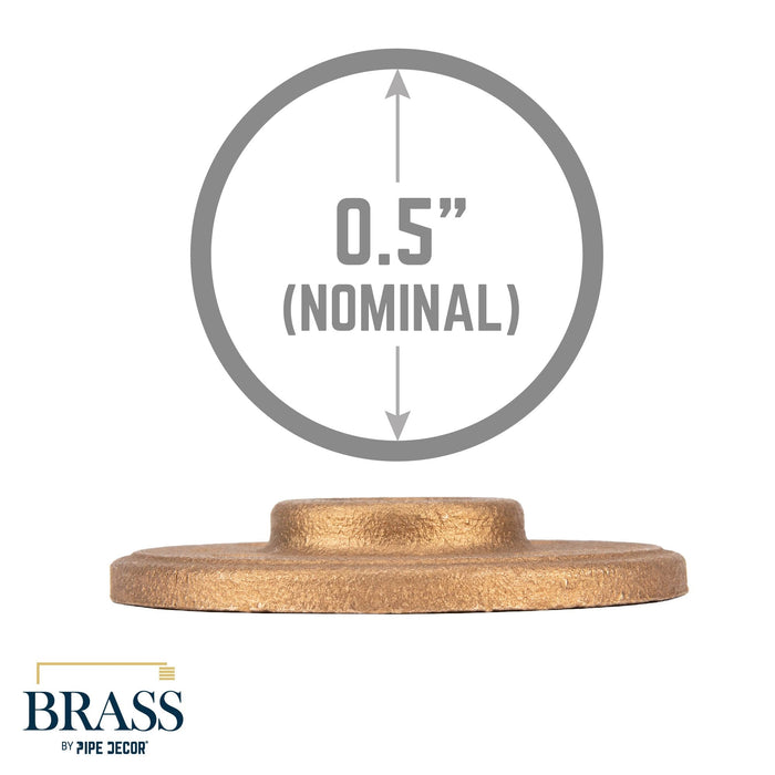 1/2 in. Red Brass Flange - Sweatfully