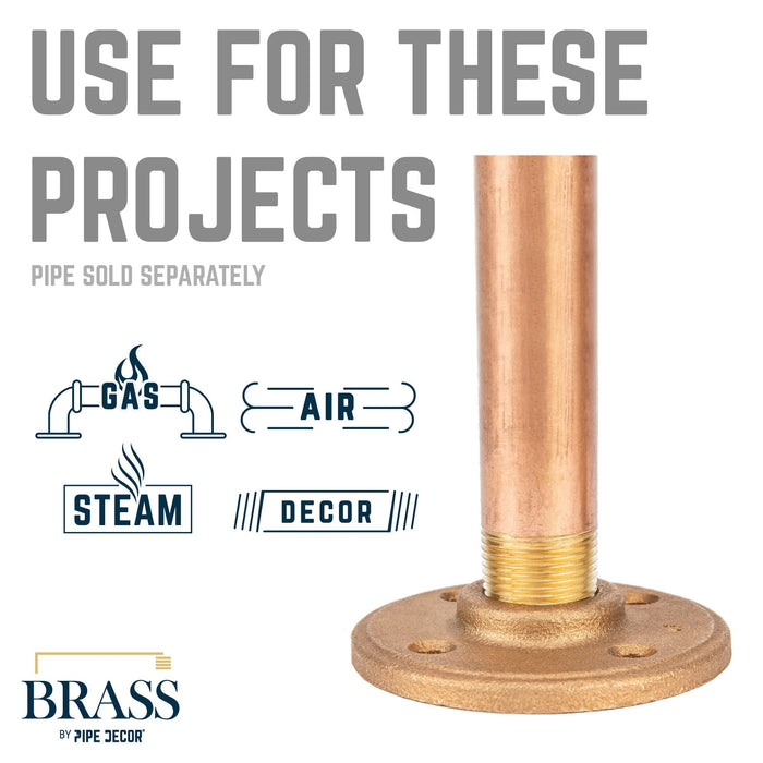 1/2 in. Red Brass Flange - Sweatfully