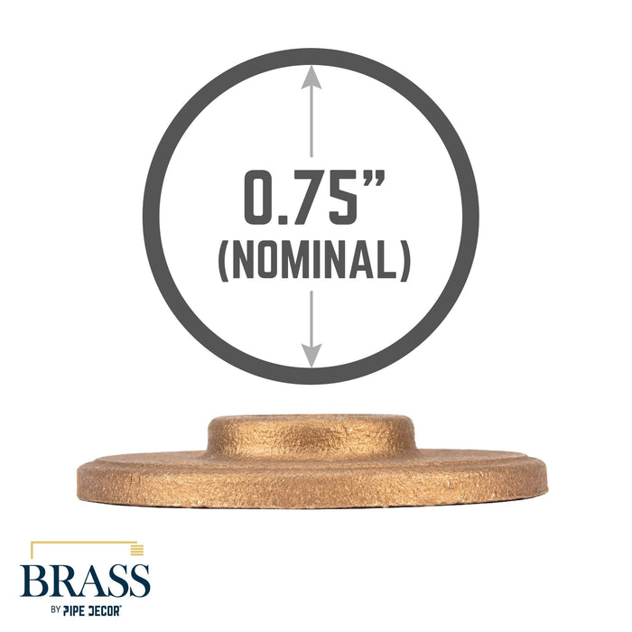3/4 in. Red Brass Flange - Sweatfully