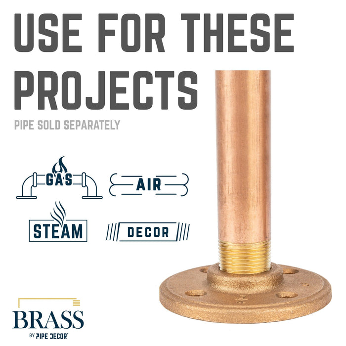 3/4 in. Red Brass Flange - Sweatfully