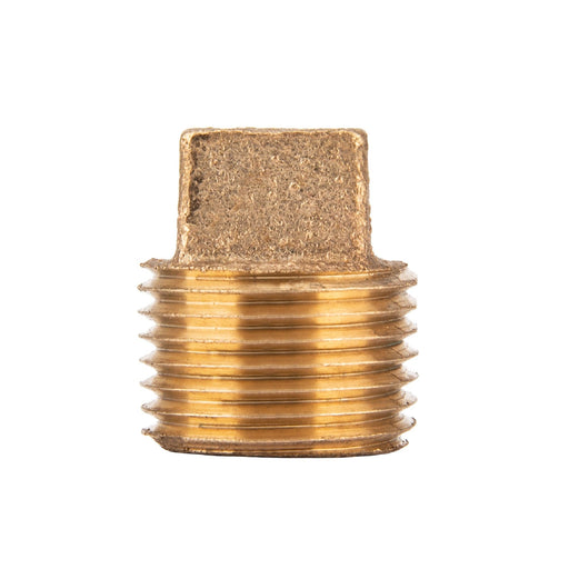 1/2 in. Red Brass Plug - Sweatfully