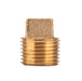 1/2 in. Red Brass Plug - Sweatfully