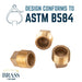 1/2 in. Red Brass Plug - Sweatfully