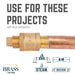 1/2 in. Red Brass Plug - Sweatfully