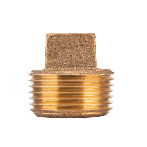 3/4 in. Red Brass Plug - Sweatfully