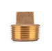 3/4 in. Red Brass Plug - Sweatfully