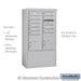 Salsbury 10 Door High Free-Standing 4C Horizontal Mailbox with 10 Doors and 2 Parcel Lockers in Aluminum with USPS Access - Sweatfully