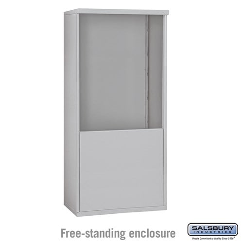 Salsbury Free-Standing Enclosure - for 3710 Double Column Unit - Aluminum - Sweatfully
