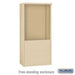 Salsbury Free-Standing Enclosure - for 3710 Double Column Unit - Sandstone - Sweatfully