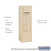 Salsbury 10 Door High Free-Standing 4C Horizontal Mailbox with 3 Doors and 1 Parcel Locker in Sandstone with USPS Access - Sweatfully