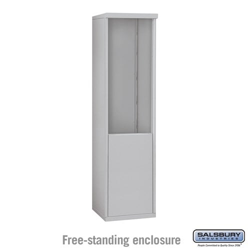 Salsbury Free-Standing Enclosure - for 3710 Single Column Unit - Aluminum - Sweatfully