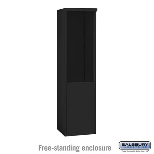 Salsbury Free-Standing Enclosure - for 3710 Single Column Unit - Black - Sweatfully