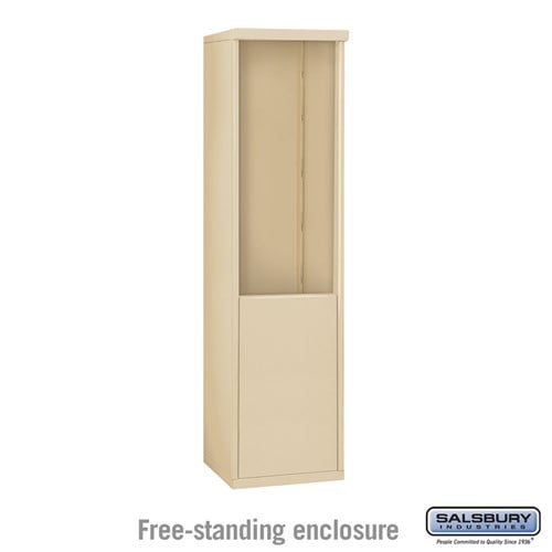 Salsbury Free-Standing Enclosure - for 3710 Single Column Unit - Sandstone - Sweatfully
