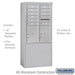 Salsbury 11 Door High Free-Standing 4C Horizontal Mailbox with 10 Doors and 2 Parcel Lockers in Aluminum with USPS Access - Sweatfully