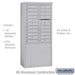Salsbury 11 Door High Free-Standing 4C Horizontal Mailbox with 20 Doors in Aluminum with USPS Access - Sweatfully