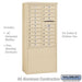 Salsbury 11 Door High Free-Standing 4C Horizontal Mailbox with 20 Doors in Sandstone with USPS Access - Sweatfully
