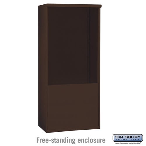 Salsbury Free-Standing Enclosure - for 3711 Double Column Unit - Bronze - Sweatfully