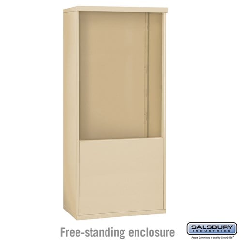 Salsbury Free-Standing Enclosure - for 3711 Double Column Unit - Sandstone - Sweatfully