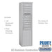 Salsbury 11 Door High Free-Standing 4C Horizontal Mailbox with 9 Doors in Aluminum with Private Access - Sweatfully